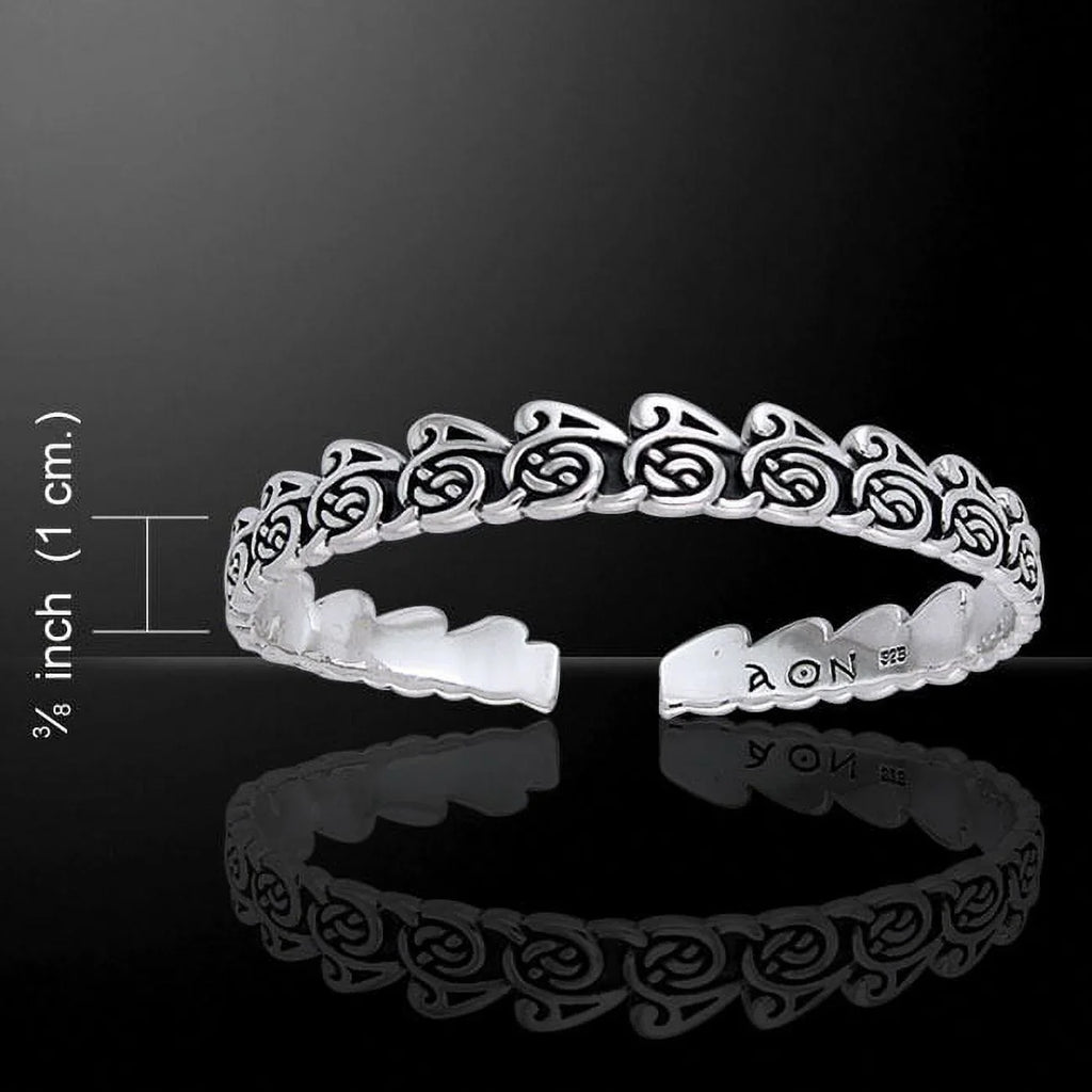 Cari Buziak Wave Bracelet Celtic Spiral Sterling Silver Peter Stone Fine Jewelry