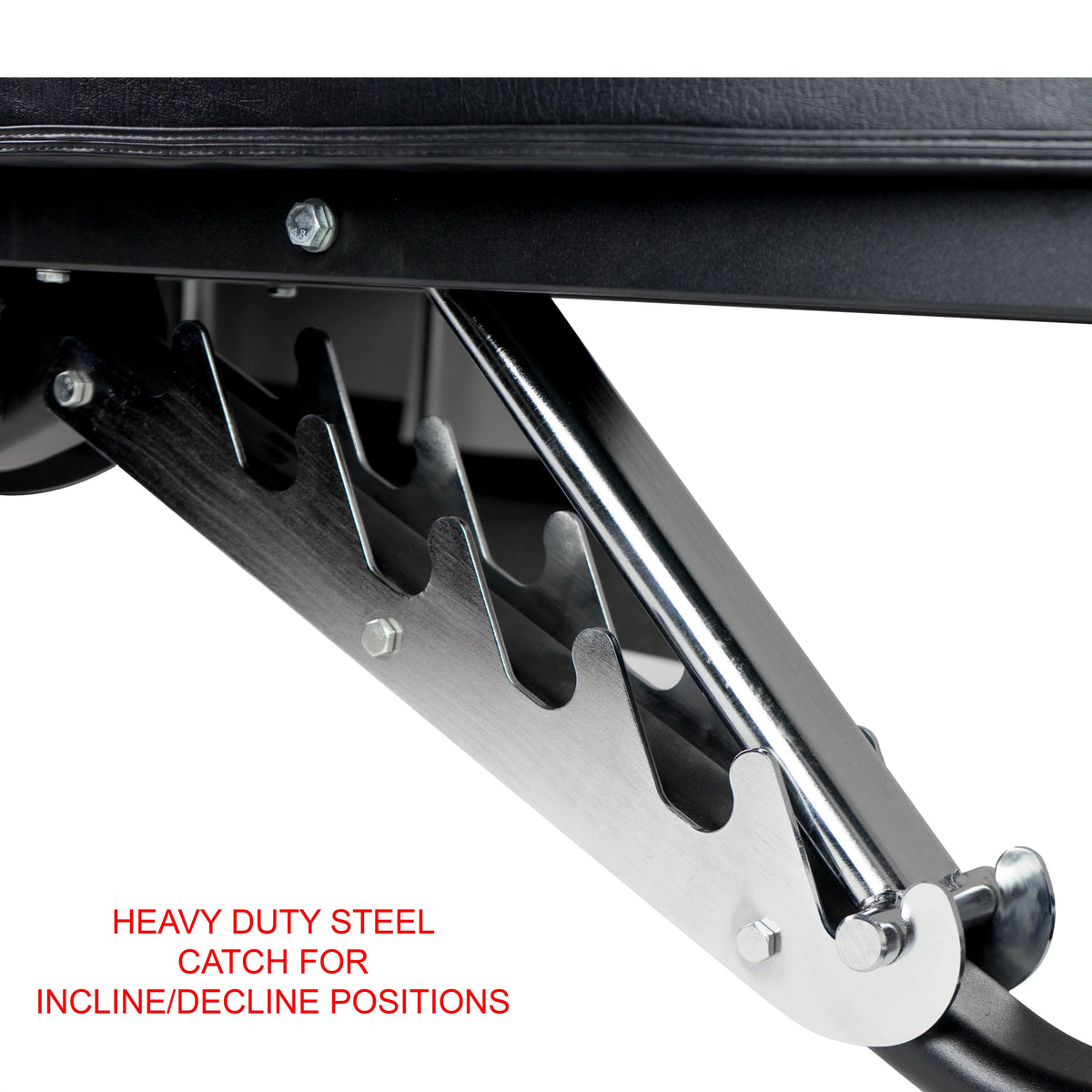 Valor Fitness Heavy Duty Adjustable Weight Bench with Nylon Wheels – 7 Positions Including Flat, Incline, and Decline Bench Press, Midnight -DD-40