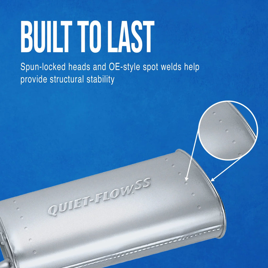 Walker Exhaust Quiet-Flow SS 21357 Exhaust Muffler Fits select: 1996-2000 JEEP CHEROKEE
