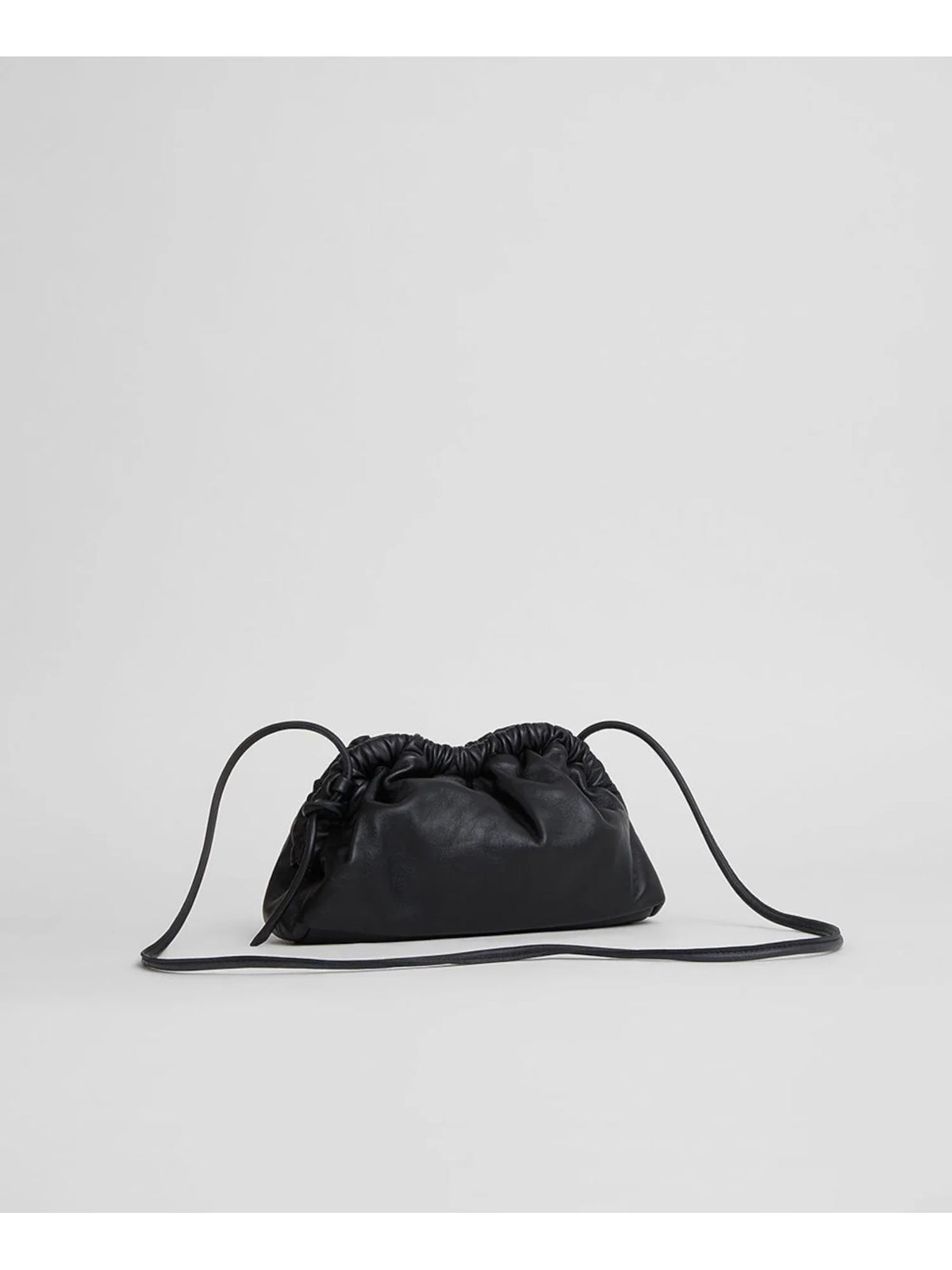 MANSUR GAVRIEL Women's Charcoal Solid Leather Single Strap Clutch Handbag Purse