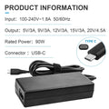 90W Desktop USB-C Type C Laptop Charger For Dell HP Lenovo Asus Samsung