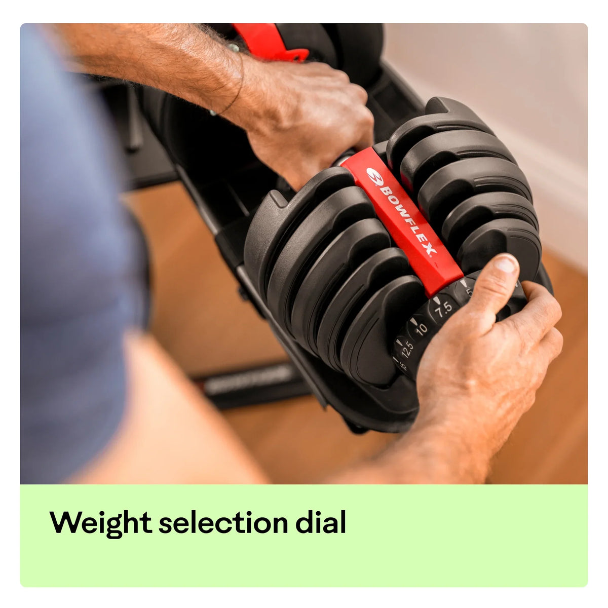 BowFlex SelectTech 552 Dumbbell, Single, Litho, Free 2-month JRNY Membership