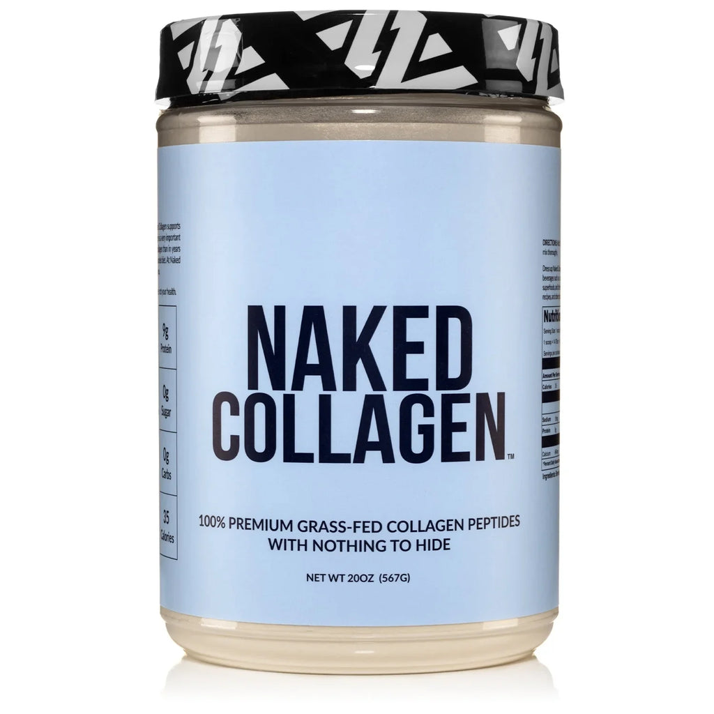 Naked Collagen - Collagen Peptides Protein Powder, 60 Servings Pasture-Raised, Grass-Fed Hydrolyzed Collagen Supplement | Paleo Friendly, Non-GMO, Keto, Gluten Free | Unflavored 20oz