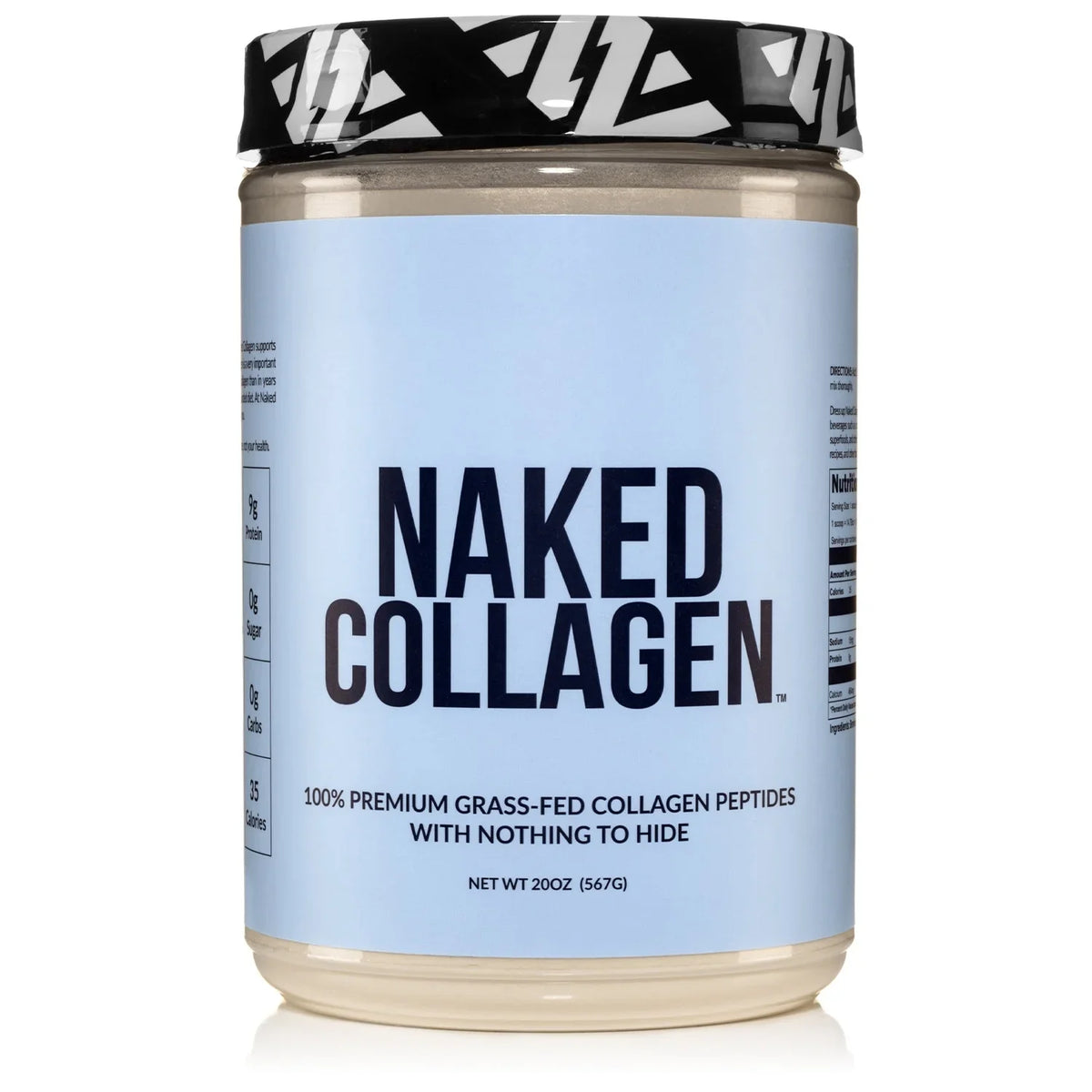 Naked Collagen - Collagen Peptides Protein Powder, 60 Servings Pasture-Raised, Grass-Fed Hydrolyzed Collagen Supplement | Paleo Friendly, Non-GMO, Keto, Gluten Free | Unflavored 20oz