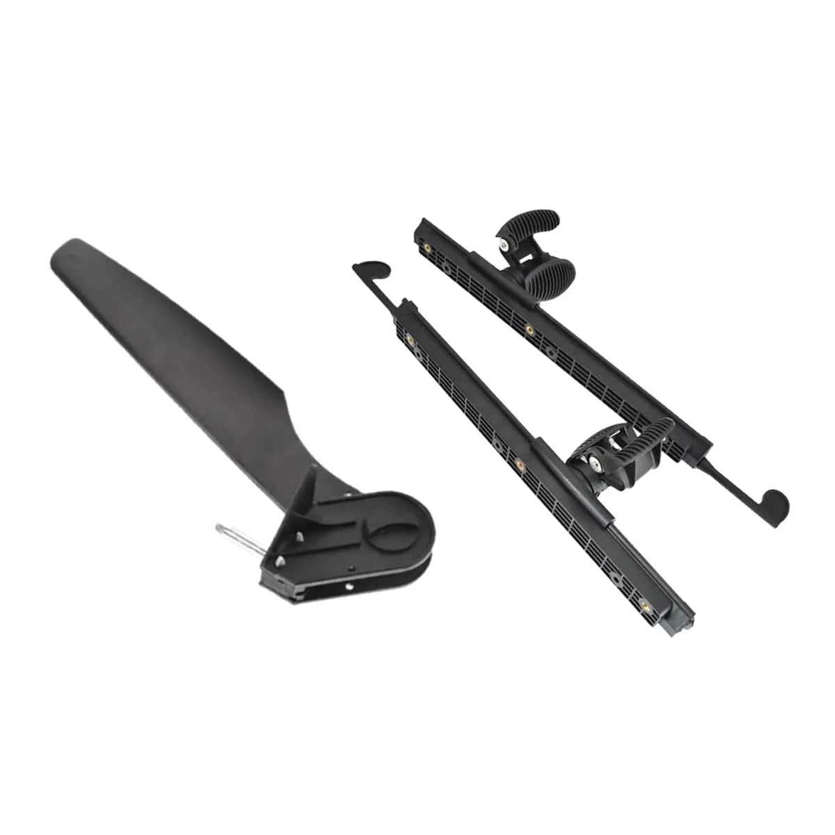 AMLESO Kayak Rudder Kayak Foot Pegs Boat Tail Watercraft Rudder with Foot Brace Pedals for Fishing Boat Canoeing Marine Accessories