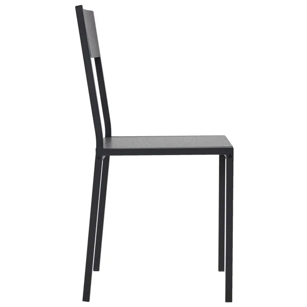ALFRESCO Charcoal 4-Piece Dining Table Set for 4 - Includes 2 Chairs, 1 Bench, Ideal for Small Spaces