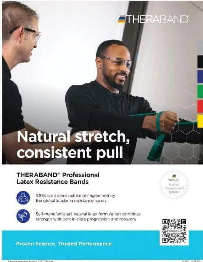 Theraband Professional Latex Resistance Bands, 6 Yard Roll Resistance Level: Silver