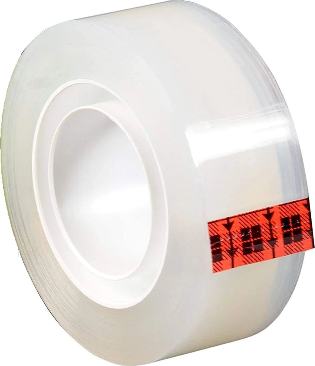 Scotch Transparent Tape, Standard Width, Engineered for Office and Home Use, Glossy Finish, 3/4 x 1296 Centimeter 6 Rolls, Boxed (600-6PK)