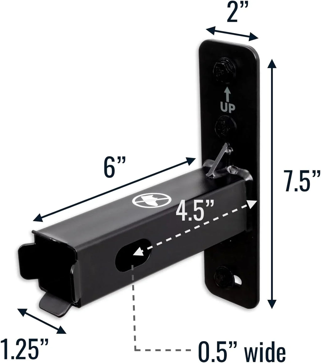 Storeyourboard Hitch Wall Mount, Bike And Cargo Rack Hanging Garage Organizer, Trailer Hitch Receiver Storage, Holds Max 175 Lbs (1.25 Unit
