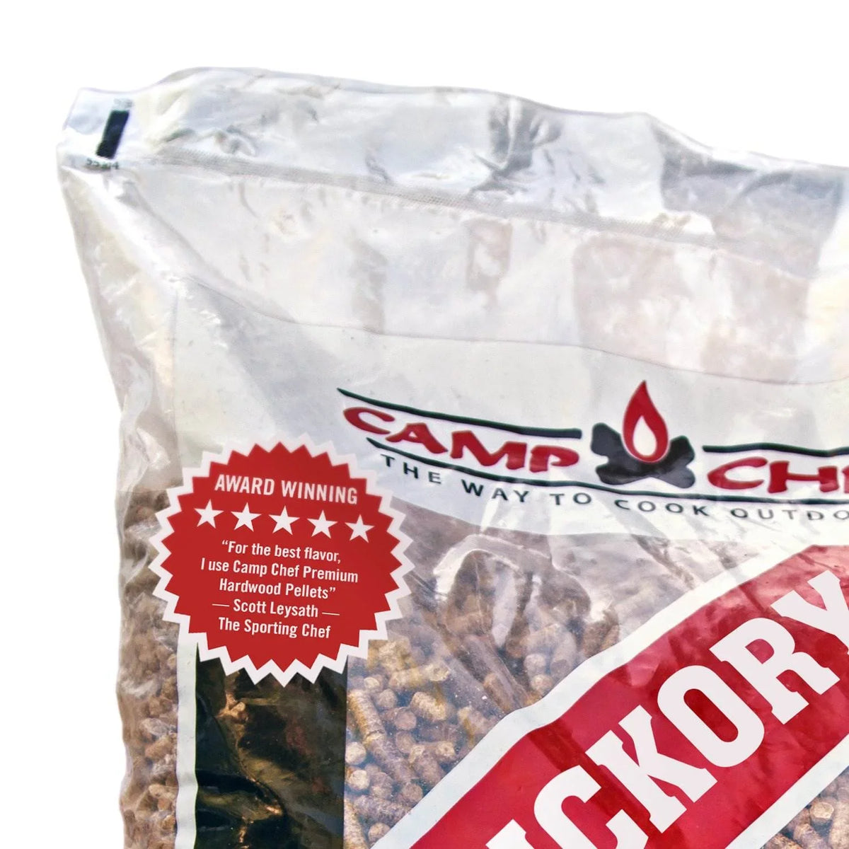 Camp Chef Smoker Grill Premium Hickory BBQ Hardwood Pellets, 20 lbs (2 Pack)