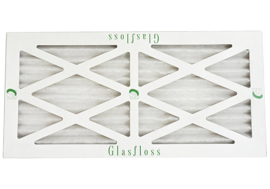 Glasfloss 12x24x1 - MERV 10 -Qty:12 - Furnace Air Filter - Made in USA (Actual Size: 11.5 x 23.5x7/8 Unit