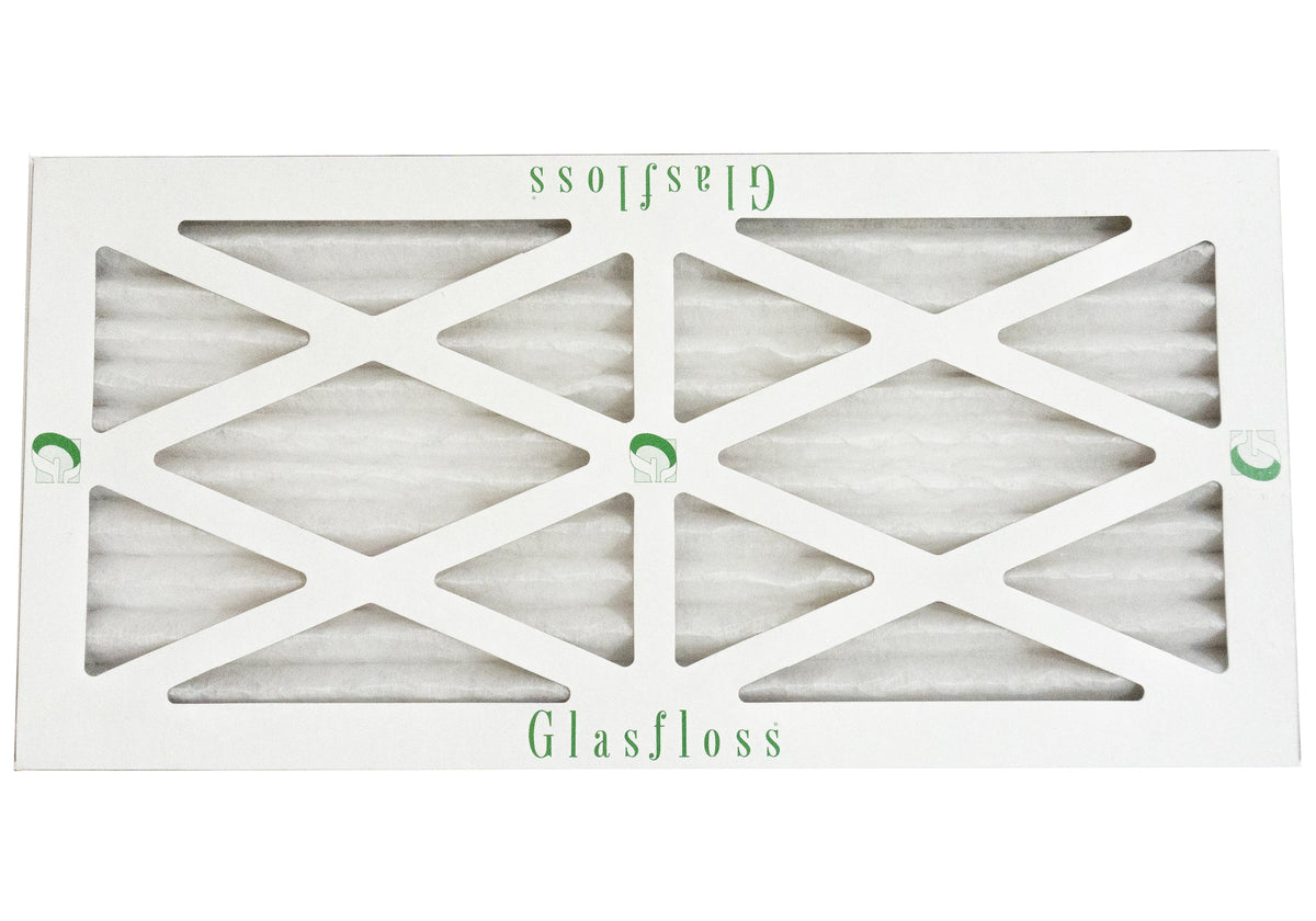 Glasfloss 12x24x1 - MERV 10 -Qty:12 - Furnace Air Filter - Made in USA (Actual Size: 11.5 x 23.5x7/8 Unit