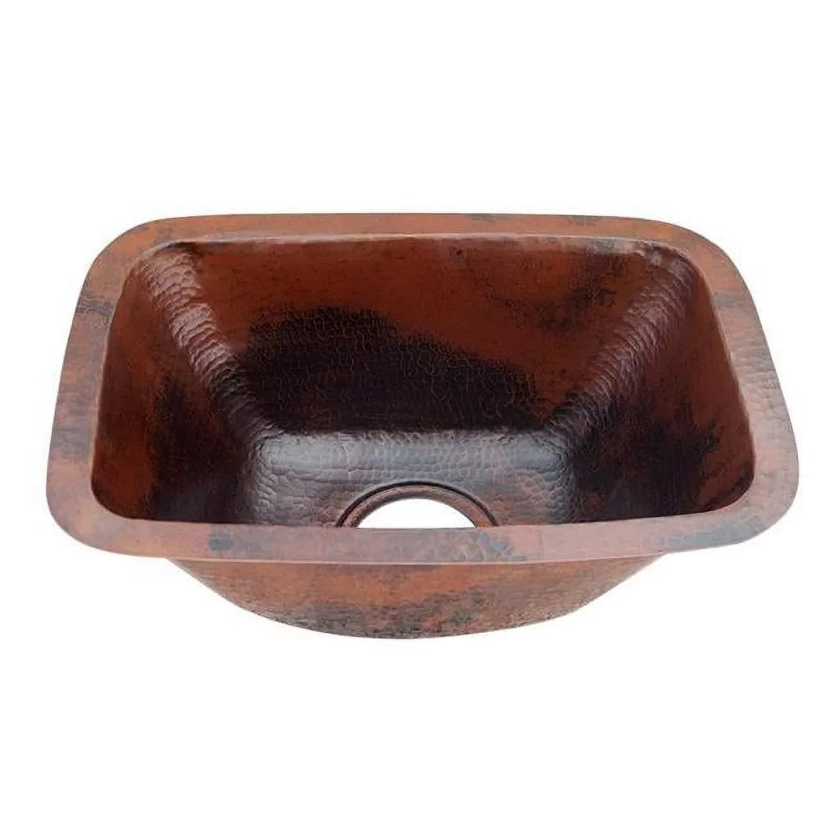 COPPER RECTANGULAR BAR SINK 17X12X7 G17 BRIGHT