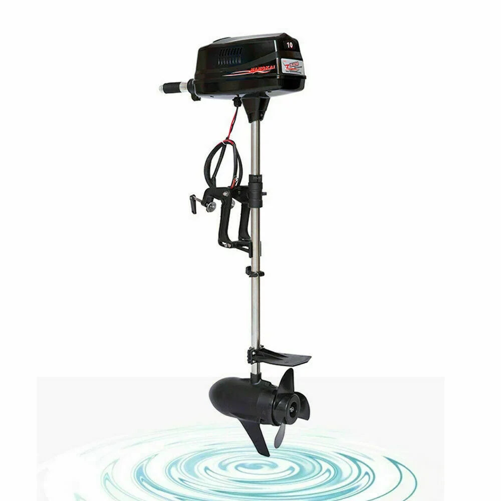 Wuzstar 60V 10HP Electric Outboard Motor Brushless Fishing Boat Engine w/Propel 2.2KW