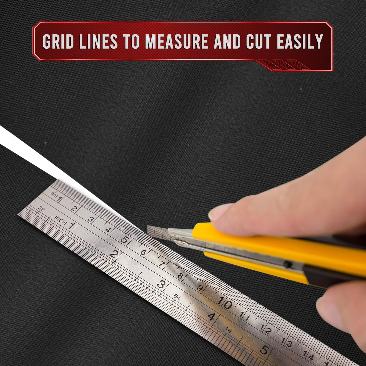 Precision Defined PU Liner Tool Box Liner Professional Grade, 18" x 24 ft, Midnight