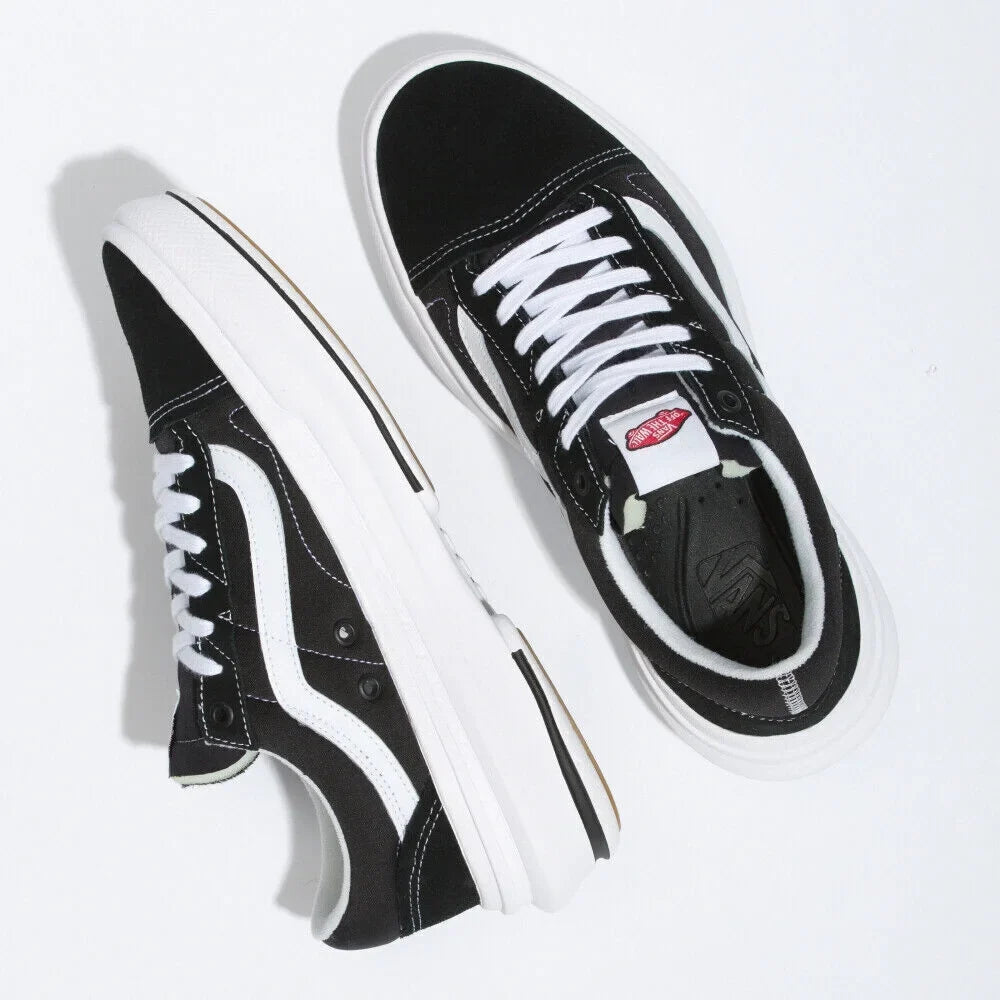 Vans Old Skool Overt CC VN0A7Q5EBA2 Unisex Charcoal & White Canvas Skate Shoes B472 (5)