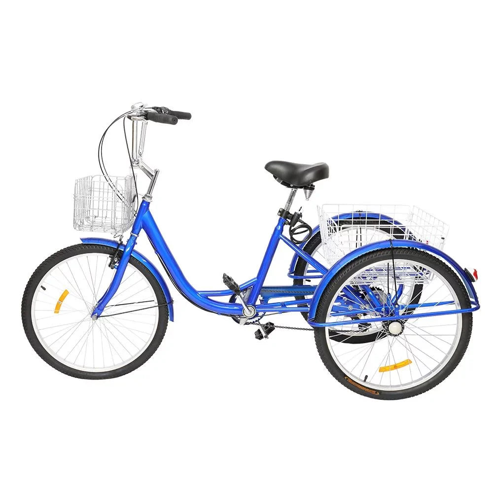 SalonMore Adult Tricycle Unit Wheel Men's Women's Bike, Blue
