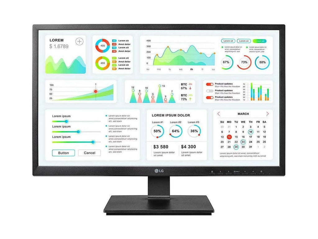 LG 24CK550Z-BP 24" 1920x1080 Full HD IPS Zero Client TERA2321 PCoIP Monitor