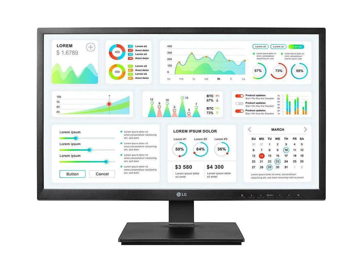 LG 24CK550Z-BP 24" 1920x1080 Full HD IPS Zero Client TERA2321 PCoIP Monitor