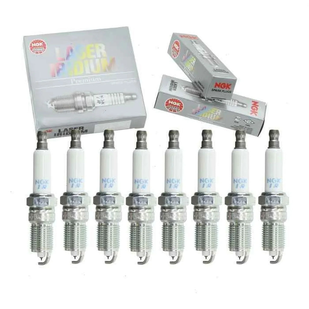 8 pc NGK Laser Iridium Spark Plugs compatible with Chevrolet Silverado 1500 4.8L 5.3L 6.0L 6.2L V8 1999-2013
