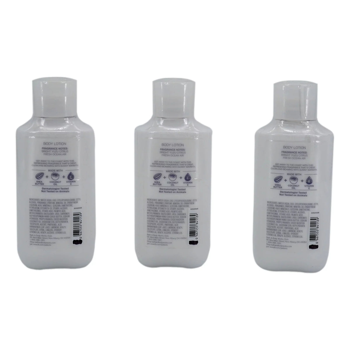 Fresh Getaway Body Lotion (3 Pack, 8 oz ea) Super Smooth 24 Hour Moisture Body Lotion With Shea Butter Vitamin E Coconut Oil Dermatologist Tested