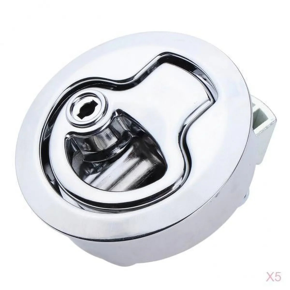5 Pack Marine Boat 316 Stainless Steel 2 Unit 50mm Flush Mount Pull Handle with Keys,