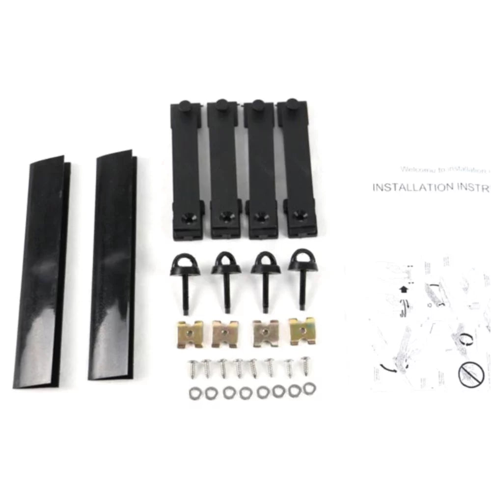 For Ford Explorer Police Interceptor Utility Roof Rack Bar 2Pc Charcoal Aluminum