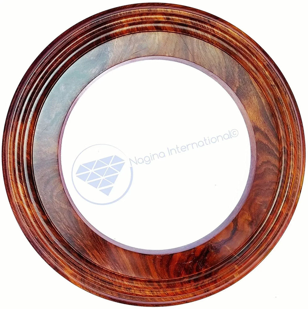 Nagina International Polished Handcrafted Wooden Base | Solid Hardwood Frame (6 Unit
