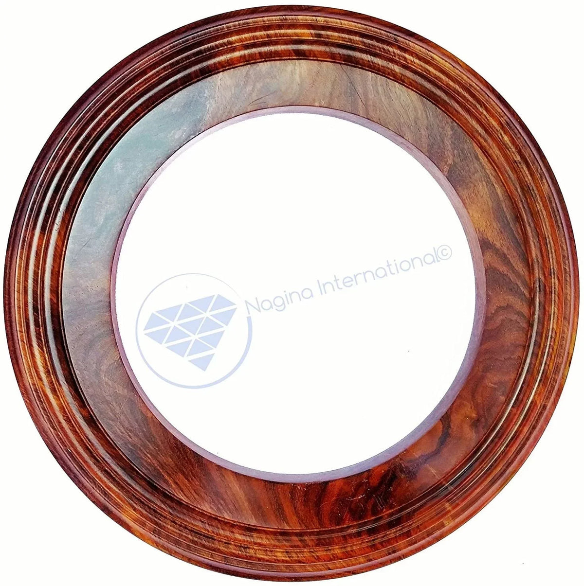 Nagina International Polished Handcrafted Wooden Base | Solid Hardwood Frame (6 Unit