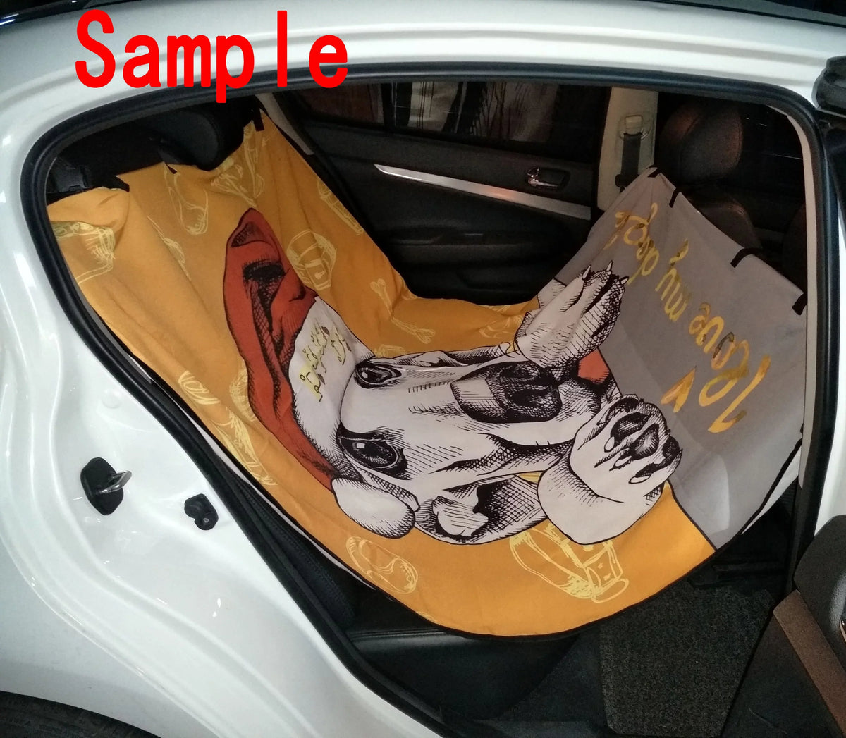GCKG Wallpaper Stars Flowers Heart Emotions Colorful Pet Car Seat Cover Dog Car Seat Mat Hammock Cargo Mat Trunk Mat For Cars Trucks and SUV 54x60 Centimeter