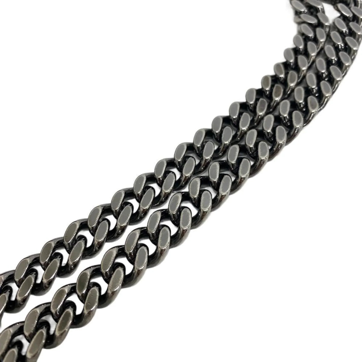 Pre-Owned CHANEL Bubble Quilt Chain Shoulder Coco Mark Handbag Charcoal Women's Z0005974 (Fair)