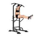 Wellynap Power Tower Pull Up Bar, 36.2" Strength Training Workout Equipment with Adjustable Height - Midnight