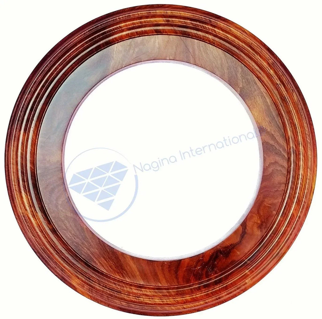 Nagina International Polished Handcrafted Wooden Base | Solid Hardwood Frame (6 Unit