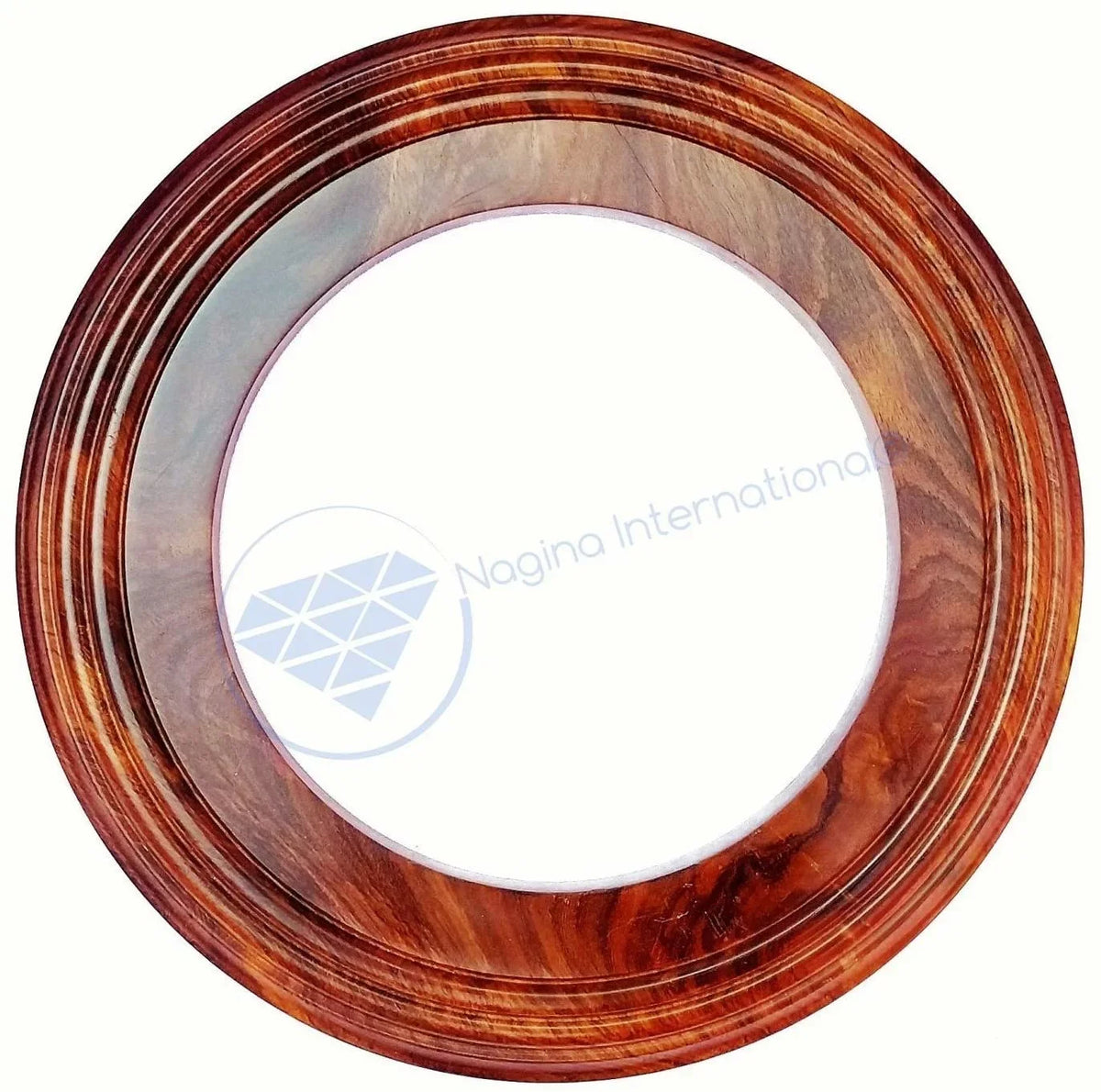 Nagina International Polished Handcrafted Wooden Base | Solid Hardwood Frame (6 Unit