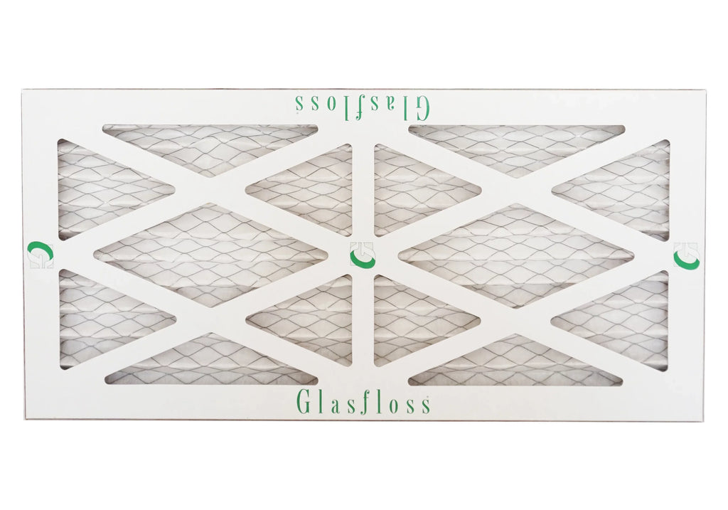 Glasfloss 12x24x1 - MERV 10 -Qty:12 - Furnace Air Filter - Made in USA (Actual Size: 11.5 x 23.5x7/8 Unit