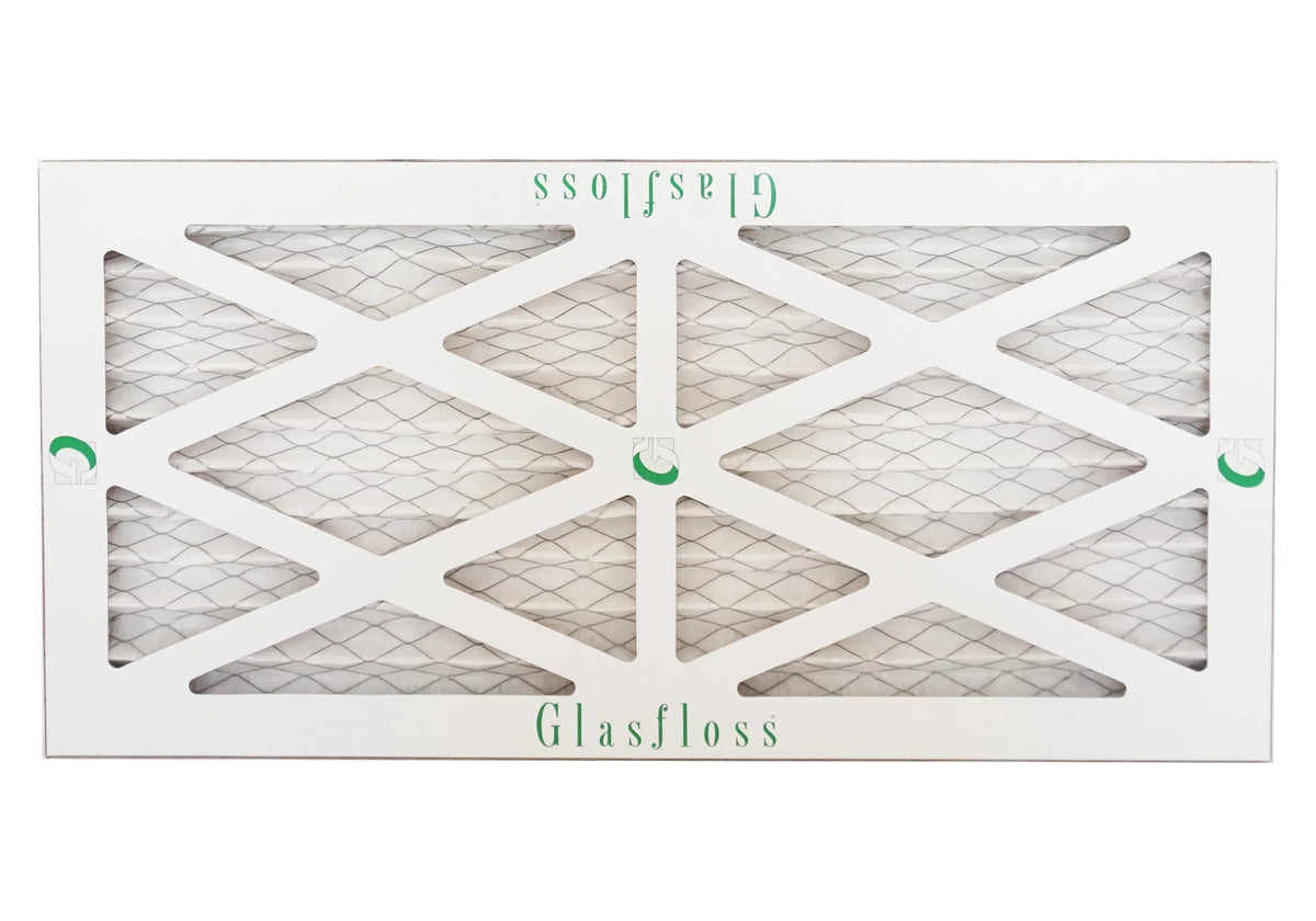 Glasfloss 12x24x1 - MERV 10 -Qty:12 - Furnace Air Filter - Made in USA (Actual Size: 11.5 x 23.5x7/8 Unit