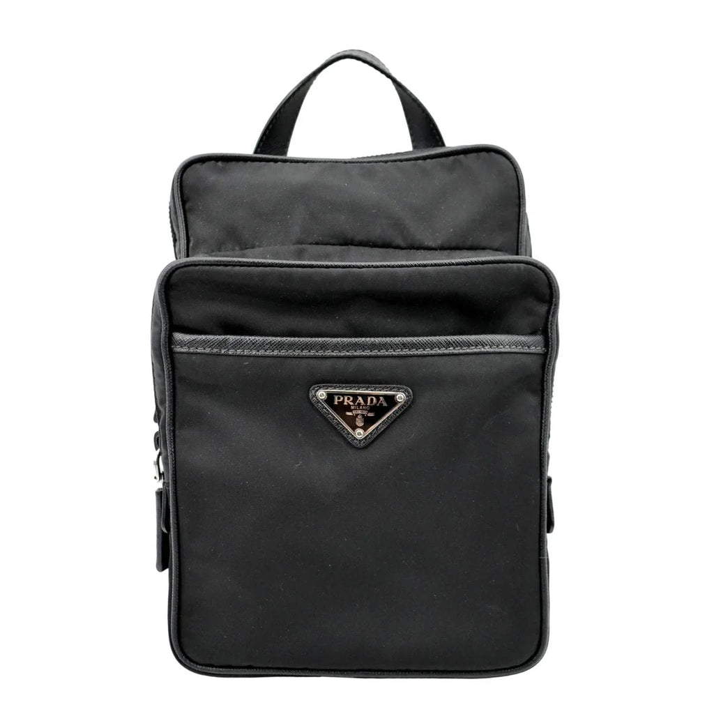 Pre-owned PRADA 2vz026 Nylon Backpack Bag Midnight