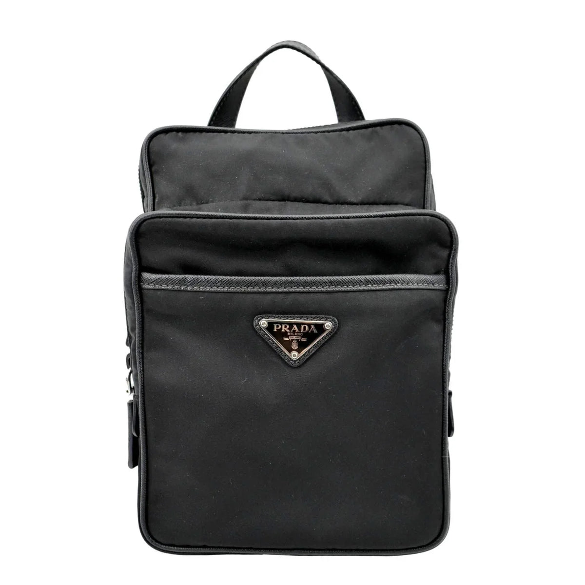 Pre-owned PRADA 2vz026 Nylon Backpack Bag Midnight