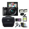 Sony Alpha a6100 APS-C Mirrorless Camera with 16-50mm Lens Bundle