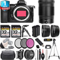 Nikon Z5 Mirrorless Camera with 24mm f/1.8 S Lens + 0.43X Wide Angle Lens + 2.2x Telephoto Lens + 3 PC Filter Set