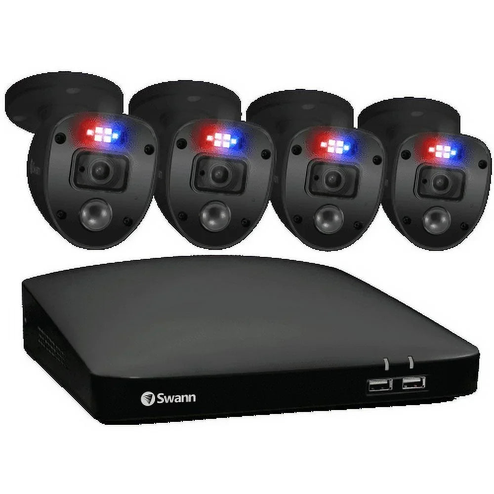 Swann Midnight Enforcer 4 Camera 8 Channel 1080p Full HD DVR Security System