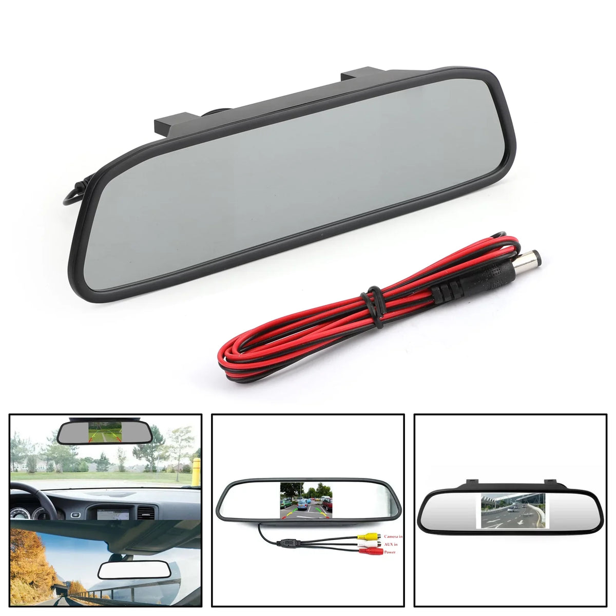 4.3" TFT LCD NTSC PAL Mirror Centimeter Car Monitor Night Vision Parking Assist