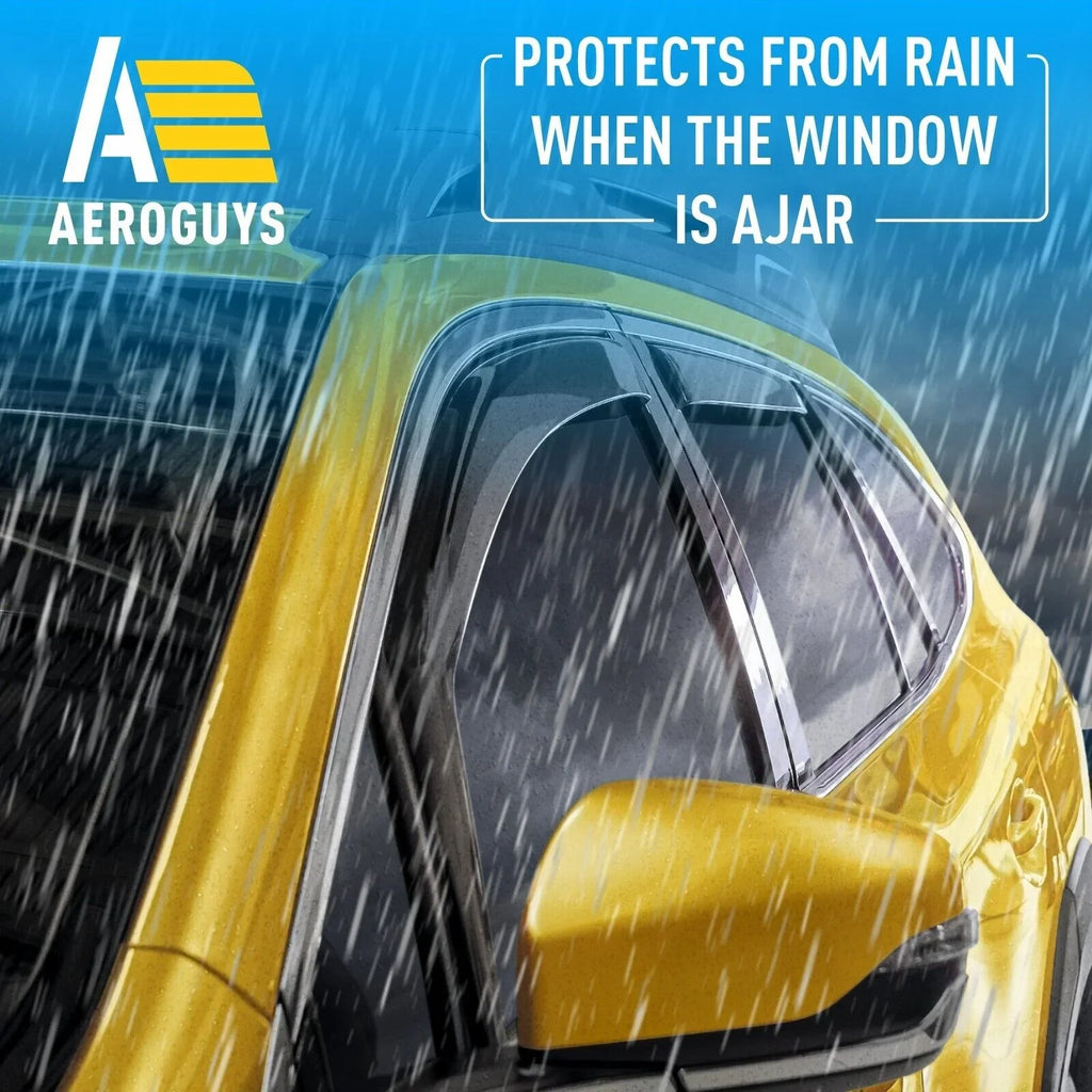 AEROGUYS In-Channel Window Deflectors Extra Durable Window Visors Rain Guards Fit for Subaru Outback 2020-2024, Sun Visors, Wind Deflectors, Vent Visors, Car Accessories - 4pcs. AG0268