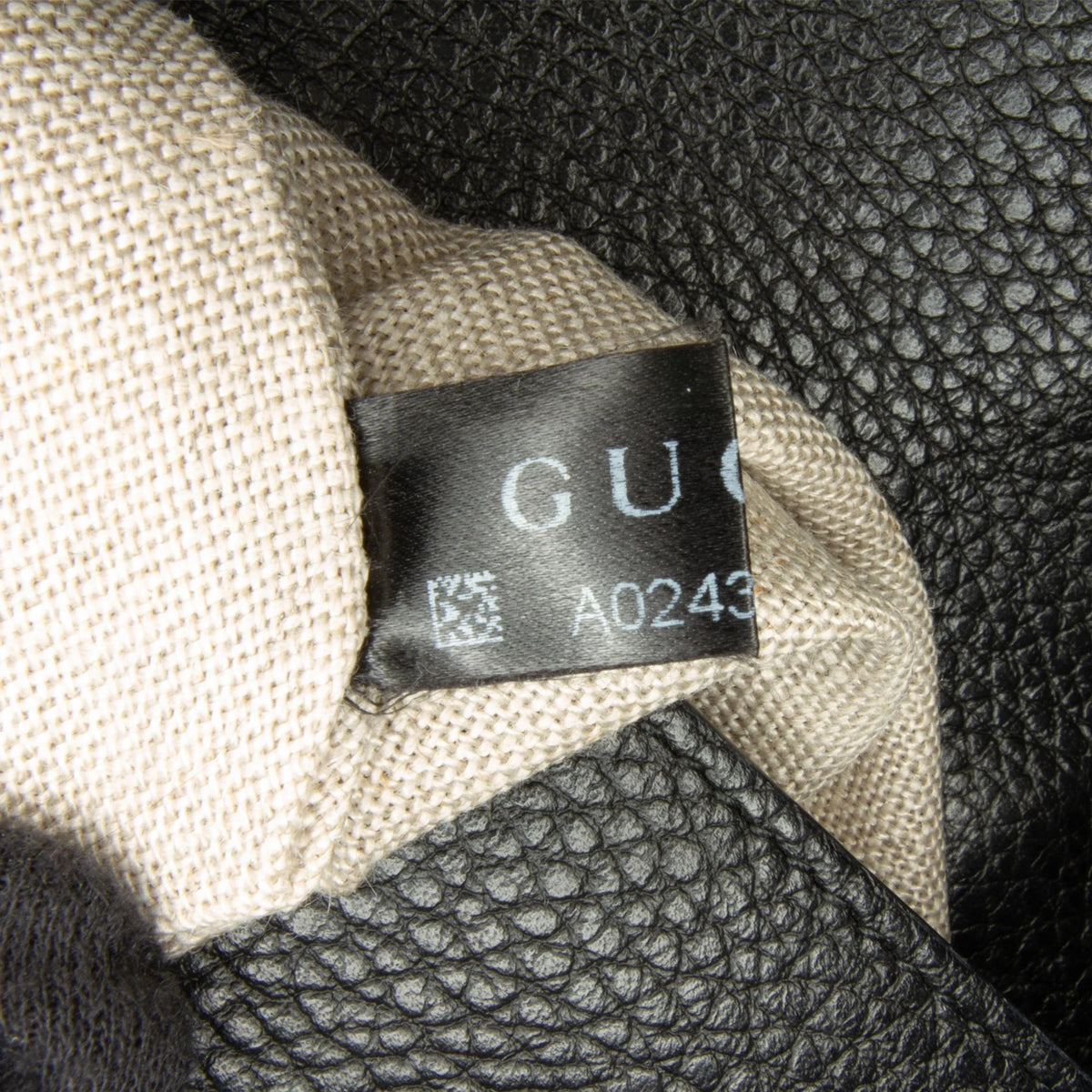 Pre-Owned Authenticated Gucci Medium Dollar Interlocking G Crossbody Bag Calf Leather Midnight Unisex (Good)