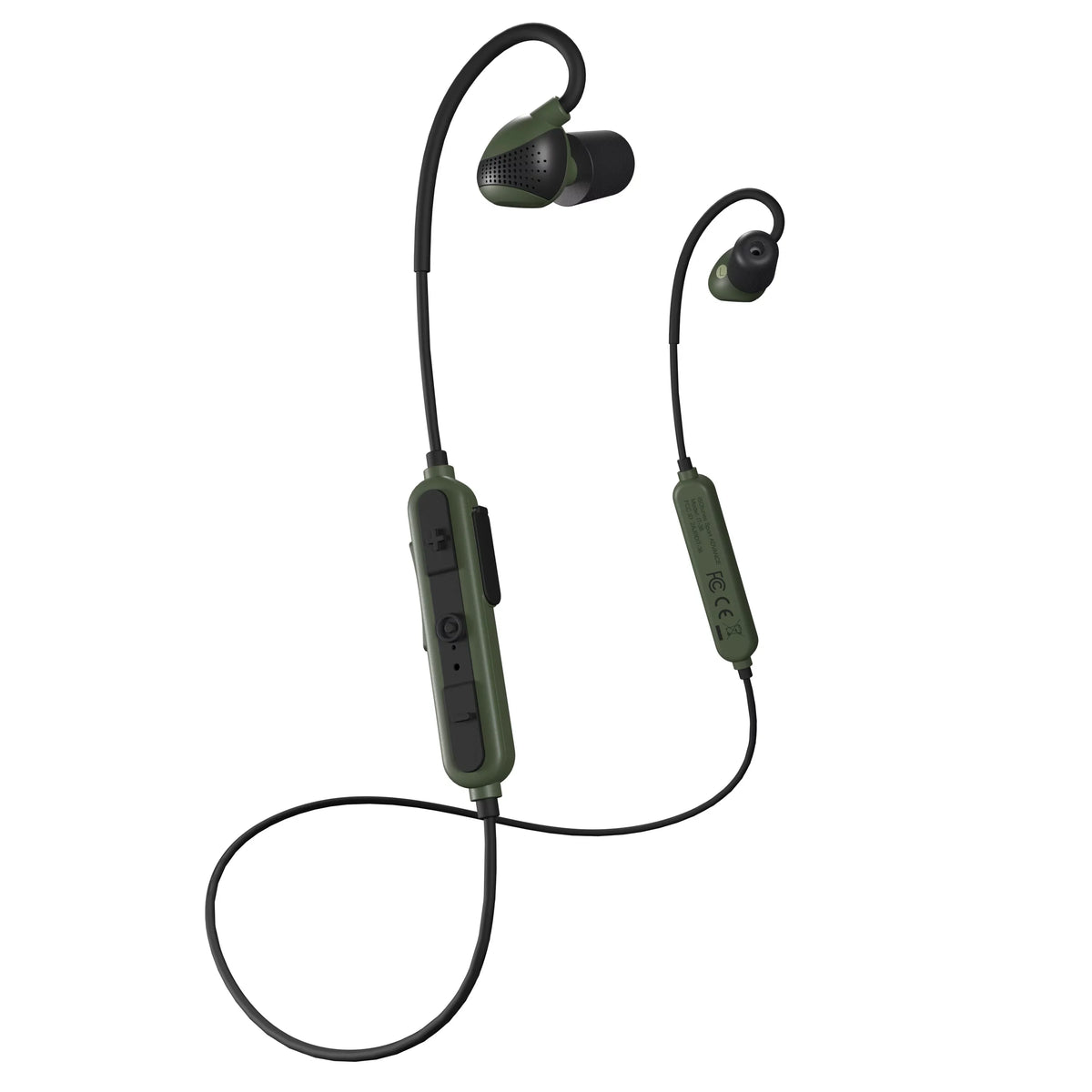 ISOtunes Sport Advance BT Shooting Earbuds: Tactical Bluetooth Hearing Protection (Green)