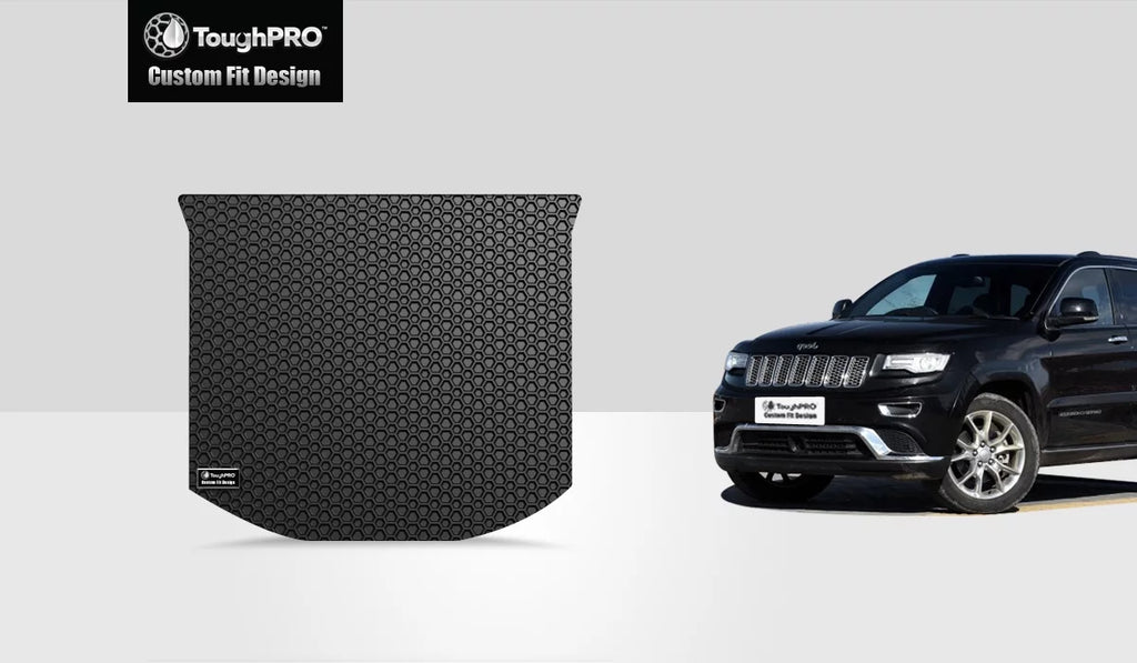 ToughPRO - Cargo Mat Compatible with JEEP Grand Cherokee - All Weather Heavy Duty (Made in USA) - Midnight Rubber - 2016
