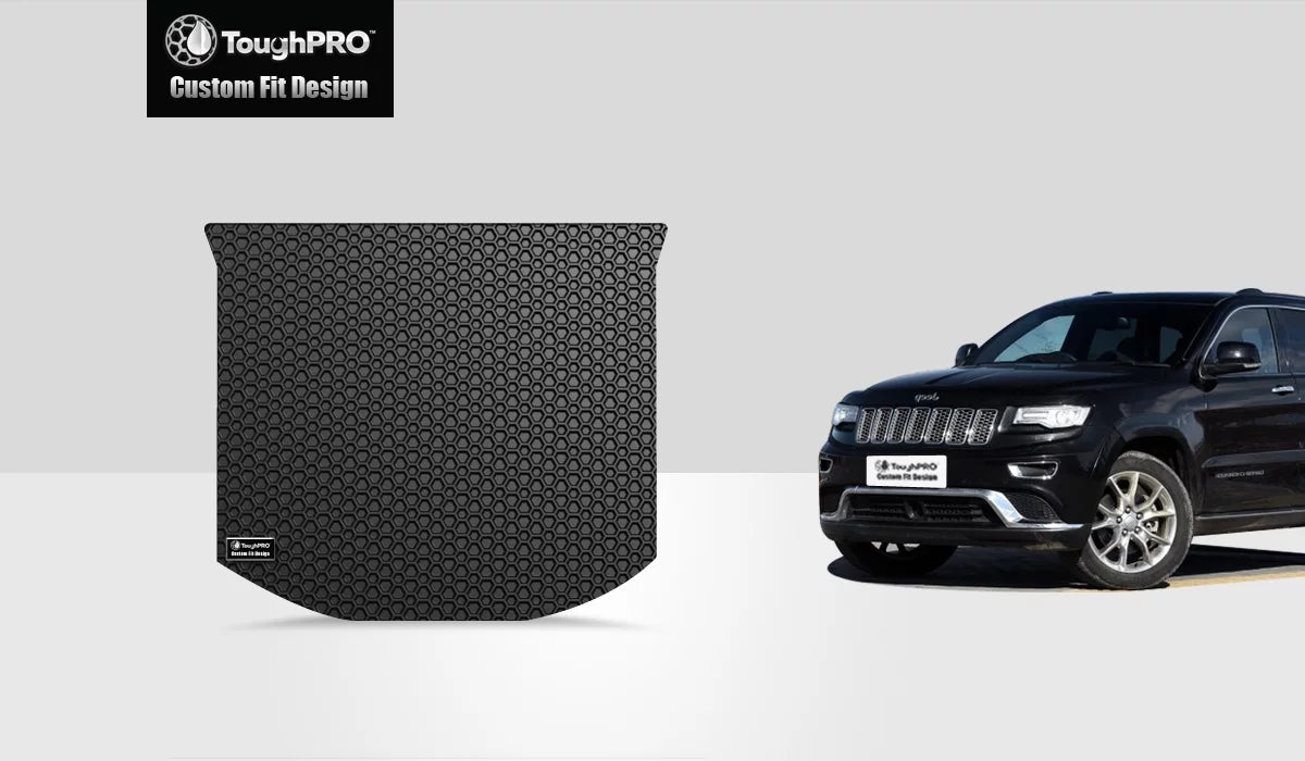 ToughPRO - Cargo Mat Compatible with JEEP Grand Cherokee - All Weather Heavy Duty (Made in USA) - Midnight Rubber - 2016