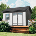 Handy Home Products Beachwood 10 ft. x 12 ft. Wood Storage Shed (with Floor)