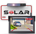 Foxpark Solar RV Wireless Backup Camera 5" Monitor Rear View Camera 2 Channels Trailer Reverse Camera for Van,Camper Highway Observations System (Solar 3)