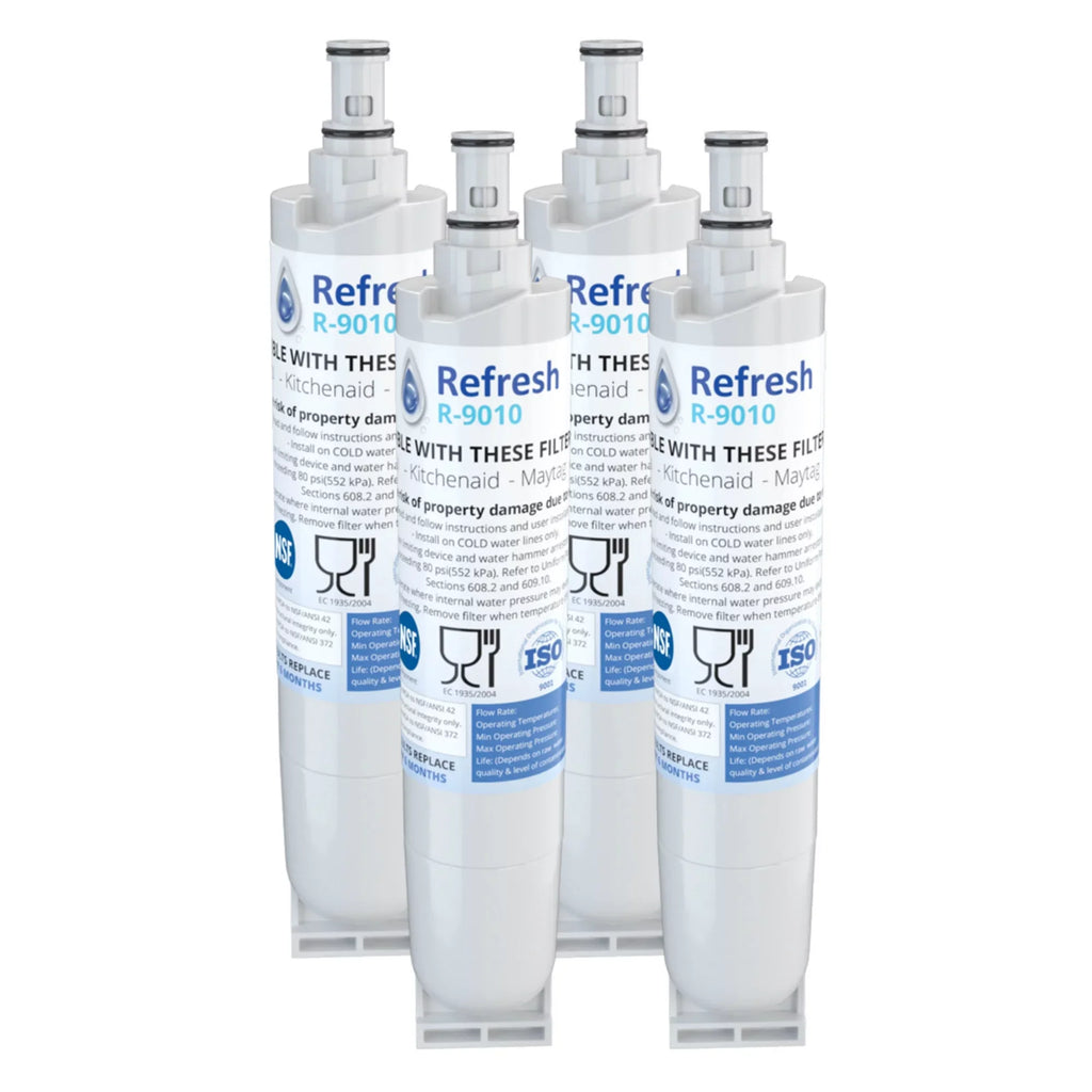 Replacement For Whirlpool ED2GHEXNB04 Refrigerator Water Filter - by Refresh (4 Pack)
